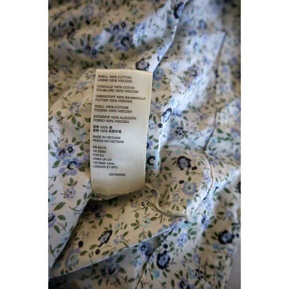 Free People OB1264092 Women's Sz Small White Tea Combo Petunia Mini Dress - Picture 5 of 12